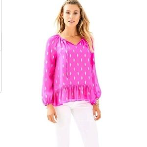 Gorgeous Lilly Pulitzer Silk Tensley L NWOT